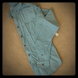 Men's Slim Long Sleeve Button Up Shirt